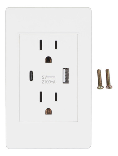 Enchufe De Pared Us Socket Usb Tipo C, Multifuncional, Alto