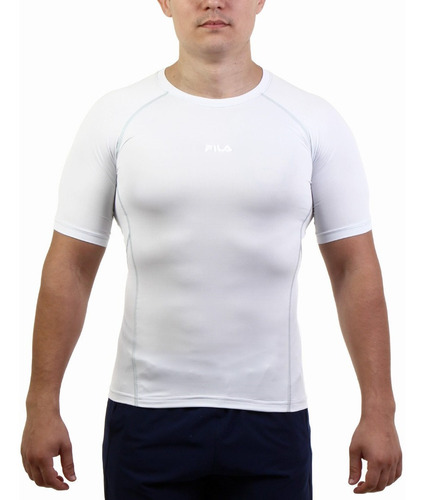 Remera De Hombre Fila Compress Skin Branco