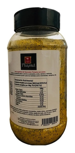 Pragna Pimienta Con Limon 725 G Msi
