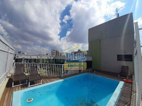 Imagem 7 de 7 de Flet No Centro De Campinas Com, 01 Suite, Cozinha E Sacada Com Piscina. - Fl0003