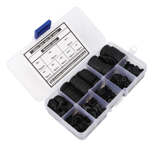 Kit Combinado De Juntas De Nailon, 480 Piezas, Arandelas Pla