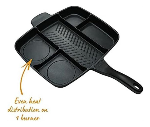Sartén Para Comidas Divididas Antiadherente Master Pan, 15,