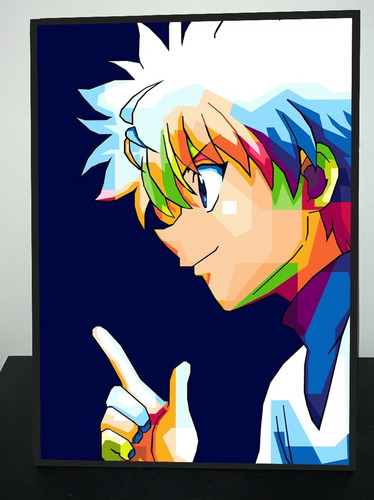 Cuadro Anime Hunter X Hunter X Killua X Idea 31x43 Madera