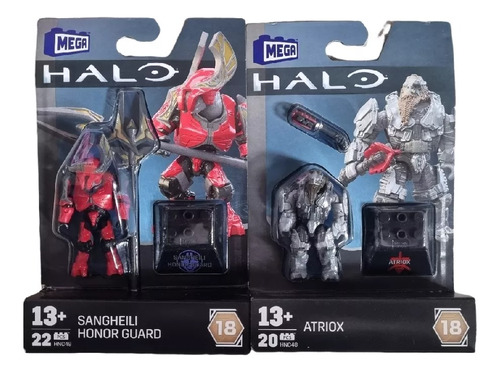 Halo Mega Figuras Duo Atriox + Sangheili Honor Guard S18