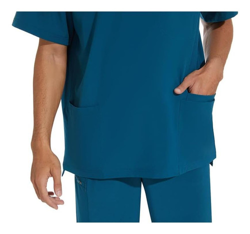 Cozyfit Scrub Top Para Hombres Scrubs De Cuello En V Con 3 M