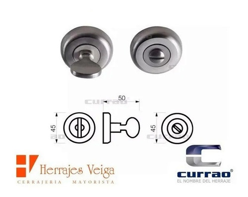 Imagen 2 de 6 de Pomo Y Bocallave De Baño Currao Verona Platil Traba De Baño*