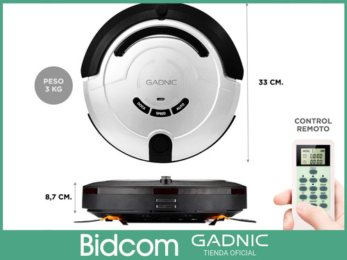 Aspiradora Robot Cleanduo Inteligente Gadnic Trapea Aspira