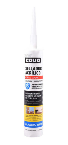 Sellador Acrílico Ipacril Blanco 300ml Covo