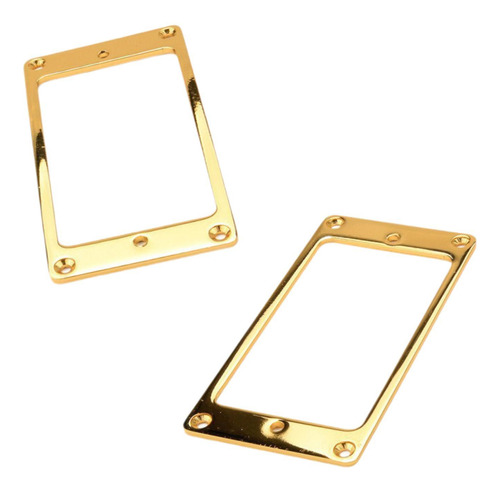 2 X 2 Piezas De Marco De Pastilla De Guitarra De Latón, Oro