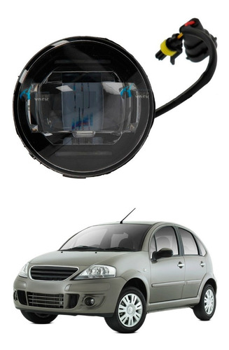 Faro Auxiliar Citroen C3 2008 A 2013 C/lupa Y Luz Diurna Drl