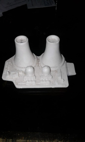 Central Atomica Nuclear Miniatura Ciudad Escala Maqueta