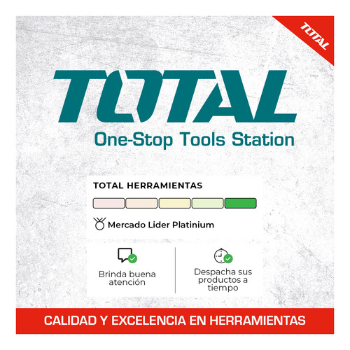 Imagen 8 de 10 de Amoladora Angular Total 750w Con 10 Discos De Corte 115
