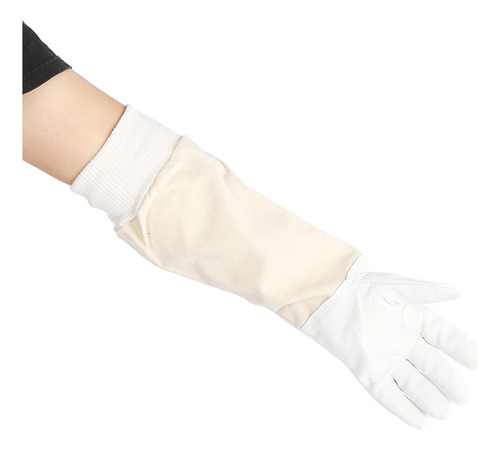Par De Guantes De Apicultura Protectores De Piel De Oveja De