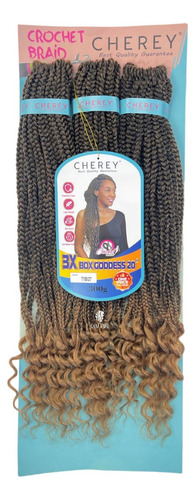 Cabelo Box Braids Goddess Com Cacho Pronto P/aplicar Crochet