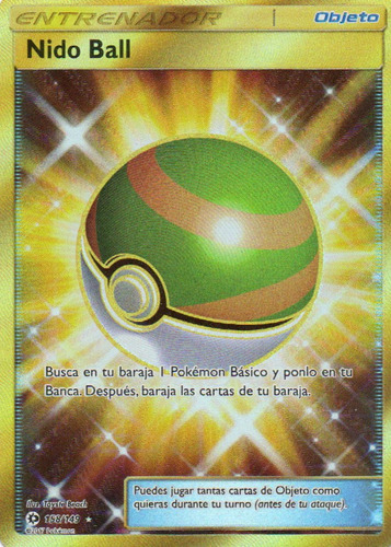 Nido Ball Carta Poke Sm01 Es 158 Secret Rare