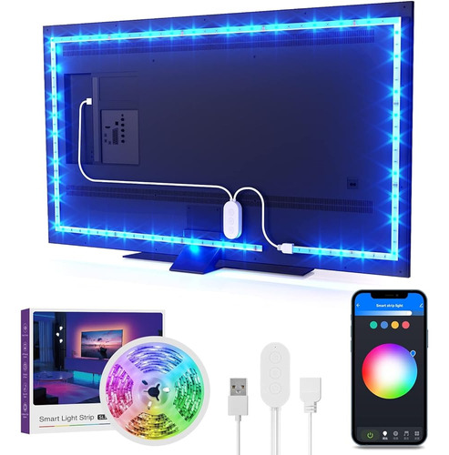 ~? Ghome Smart Tv Led Retroiluminación, 9.2ft Wifi Strip Lig