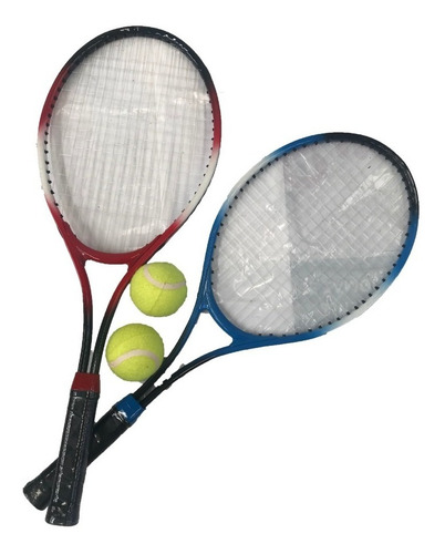 Set De 2 Raquetas De Tenis Con 2 Pelotitas + Funda 1200