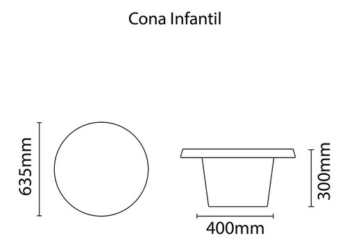 Imagen 2 de 7 de Mesa De Apoyo Infantil De Polietileno Cona Tramontina