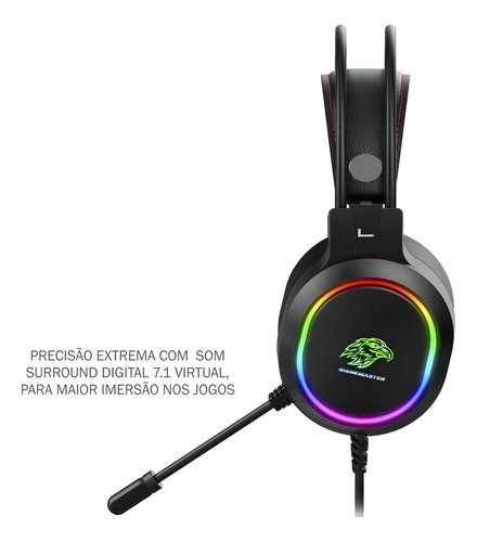 Auriculares RGB GamingMaster | AR43 | Sonido 7.1 con micrófono