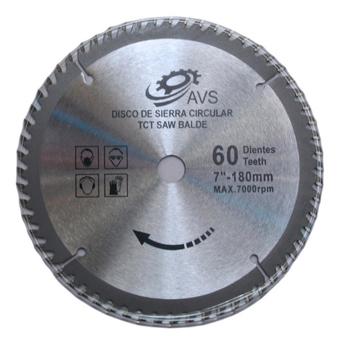 Disco Sierra Circular 7.1/4 X 60 Dientes
