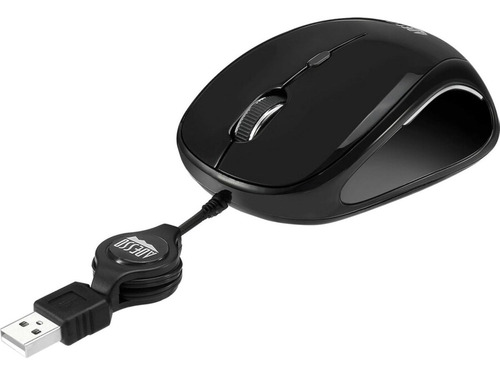 Ratón Mini Retráctil Adesso Imouse S8b Usb Led Multicolor