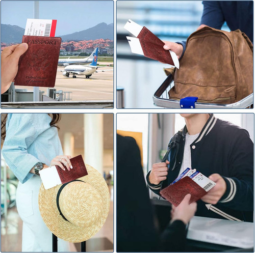 Porta Pasaporte Y Carnet De Vacunación Kaoban, 4 En 1