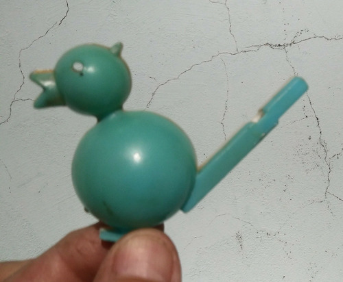 Silbato Pajaro Gorgojea Con Agua Blanco (Usado)
