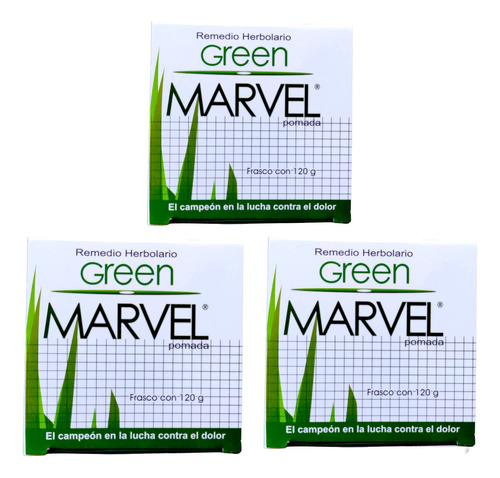 Green Marvel 3 Piezas