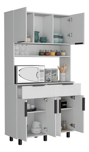Alacena Oshawa 105 X197 Rta Blanco