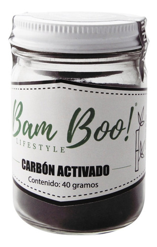 Carbón Activado En Polvo 40 Gr Bam Boo! Lifestyle®