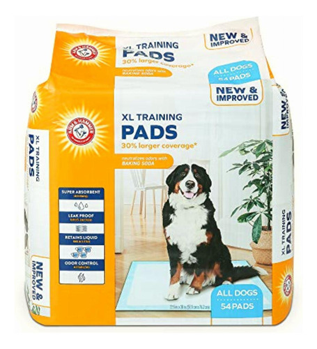 Arm & Hammer 54 Count Puppy Training Pads With Baking Soda,