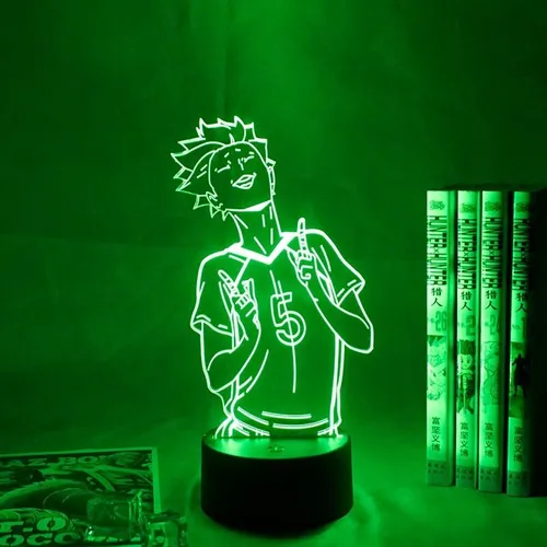 G Haikyuu Tendou Satori Luz 3d Anime Para Decoración Luz De