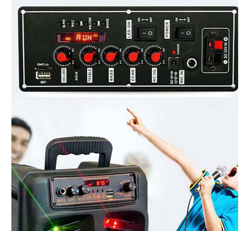 Placa Decodificadora De Audio Con Módulo Mp3 Dc 9v 2x10w