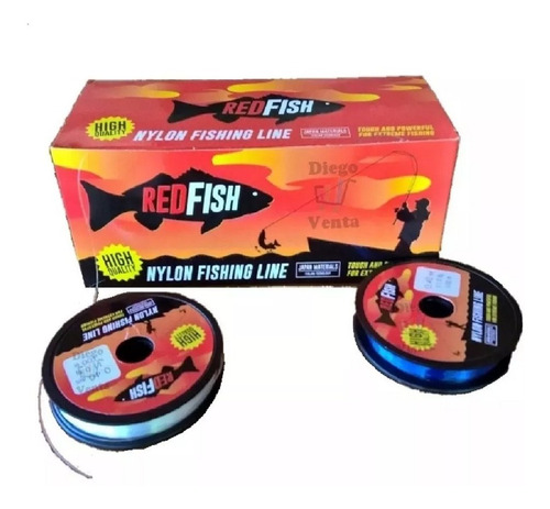 Tanza Pesca 1200mts Red Fish 0.50mm Caja Precio X Mayor