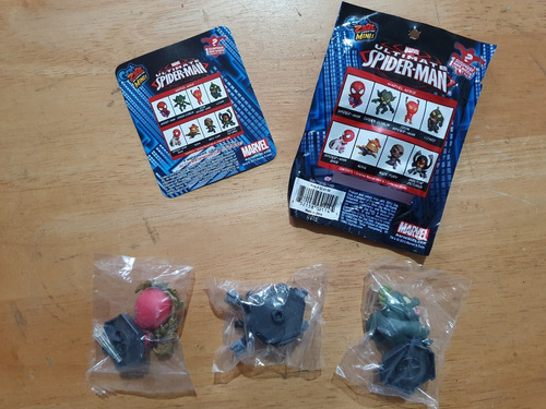3 Mini Figuras Ultimate Spiderman Dr. Octopus Lizard Nuevas