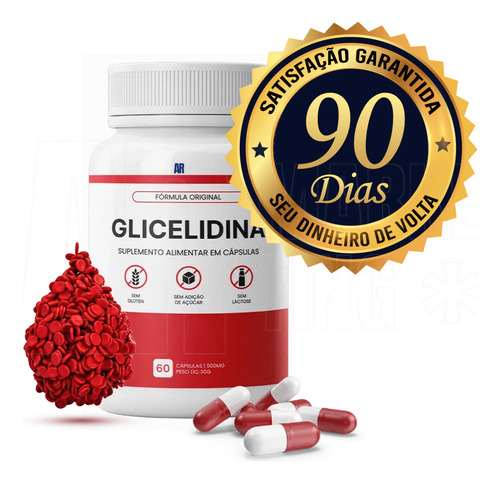 10x Glicelidina Ajuda Prevenir Diabetes Com 60 Cápsulas