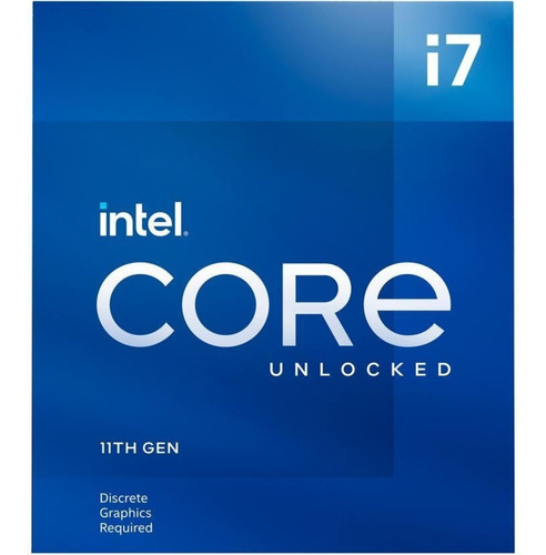 Procesador gamer Intel Core i7-11700KF BX8070811700KF de 8 núcleos y  5GHz de frecuencia