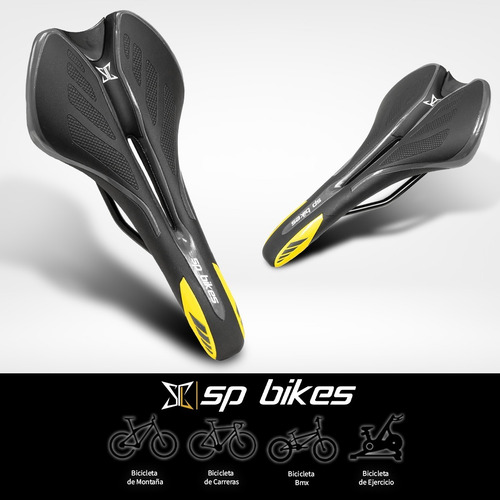 Imagen 3 de 8 de Asiento Ergonómico Para Bicicleta Vzr Cafe/negro