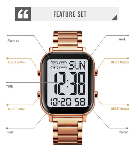 Reloj Digital Skmei Con Temporizador De Cuenta Regresiva Par