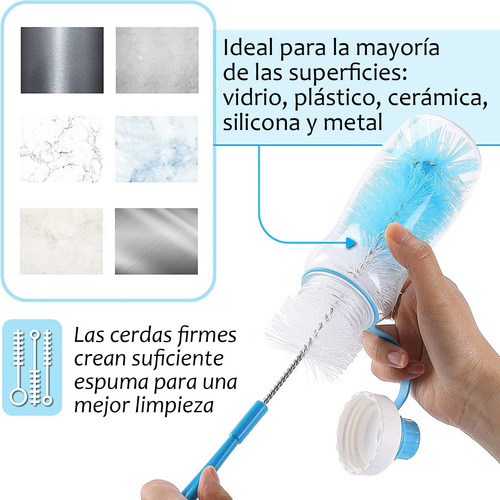 Juego De 5 Cepillos De Limpieza, Limpiador De Cepillos