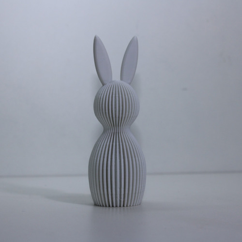Coelho Decorativo Páscoa Enfeite - 3d Branco