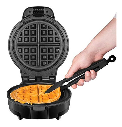 Máquina Para Gofres Belga Antidesbordante Chefman Negro