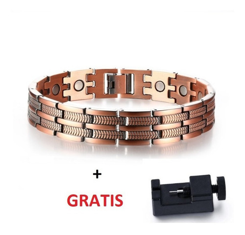 Pulsera Manilla Magnética Cobre Hombre Mejor Salud Y Energía