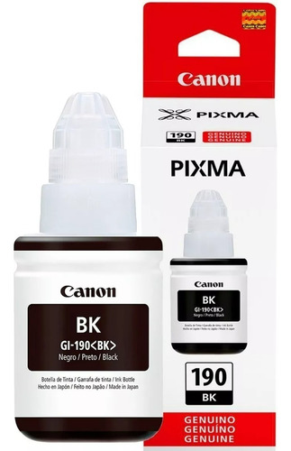 Tinta Canon 190 Combo Kit X4 Original Negra