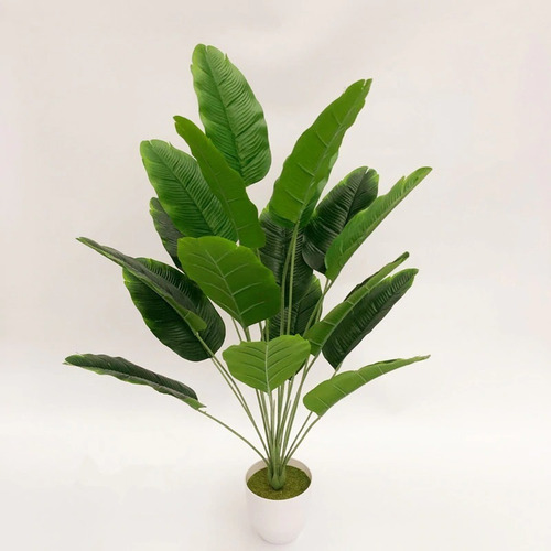 Planta Artificial 80 Cm Hoja Tropical Palmera Banano