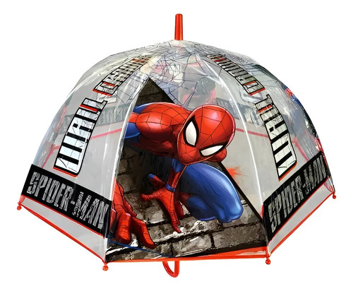 Paraguas Spiderman Infantil Wabro Hombre Araña Licencia Ofic