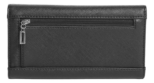 Guess Factory Cartera Delgada Saffiano Con Logotipo De Abree