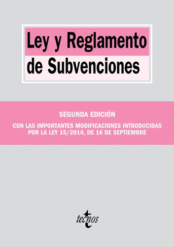 Ley Y Reglamento De Subvenciones (libro Original)