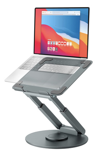 Tounee Soporte De Altura Ajustable Para Laptop Con Base Gira