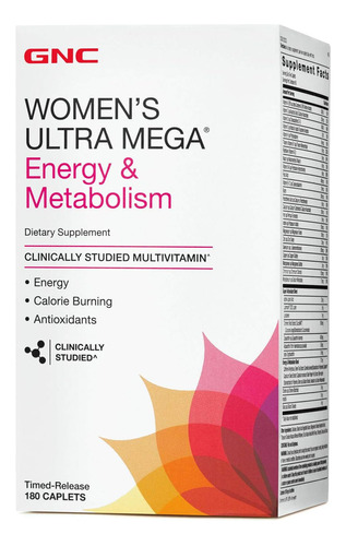 Multivitaminico Ultra Mega Energia Metabolismo Mujer 180 Cap